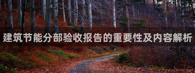 e尊国际客户端下载：建筑节能分部验收报告的重要性及内容解析