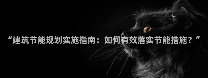e尊国际-e尊国际官网：“建筑节能规划实施指南：如何有效落实节能措施？”