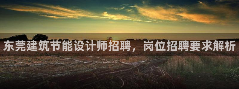 e尊国际地址：东莞建筑节能设计师招聘，岗位招聘要求解析