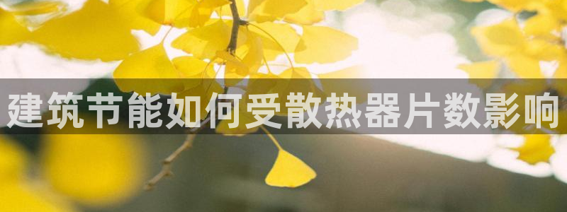 e尊国际平台：建筑节能如何受散热器片数影响