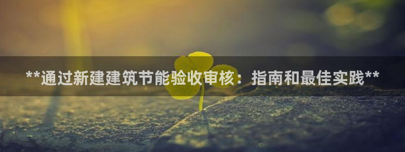 e尊国际客服：**通过新建建筑节能验收审核：指南和最佳实践**
