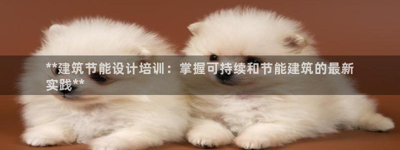 e尊国际是个黑网：**建筑节能设计培训：掌握可持续和节能建筑的最新
实践**