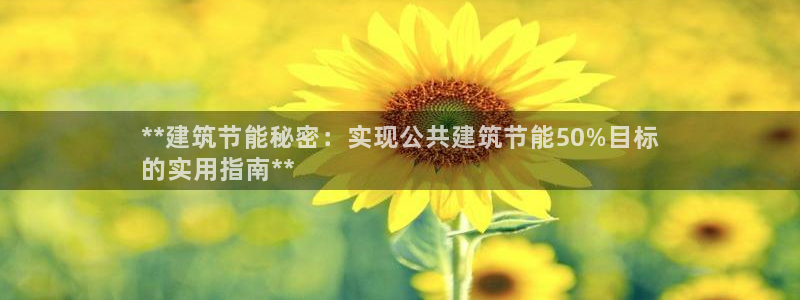 e尊国际是个黑网：**建筑节能秘密：实现公共建筑节能50%目标
的实用指南**