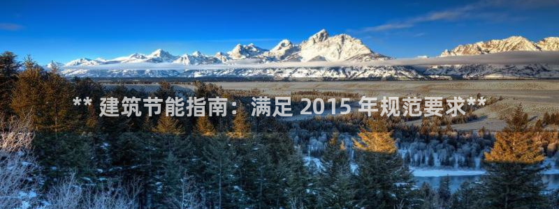 e尊国际app：** 建筑节能指南：满足 2015 年规范要求**