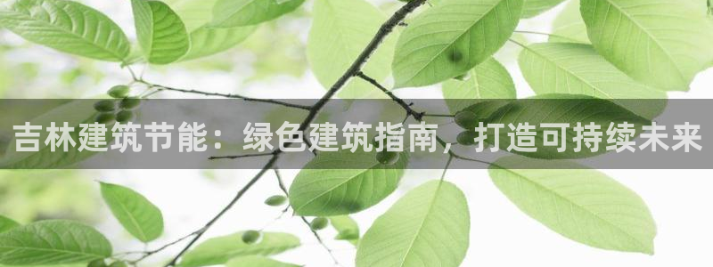 e尊官网：吉林建筑节能：绿色建筑指南，打造可持续未来