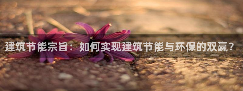 e尊国际官网：建筑节能宗旨：如何实现建筑节能与环保的双赢？