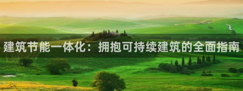 e尊官网：建筑节能一体化：拥抱可持续建筑的全面指南