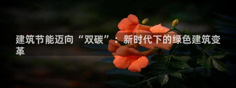 e尊体育：建筑节能迈向“双碳”：新时代下的绿色建筑变
革