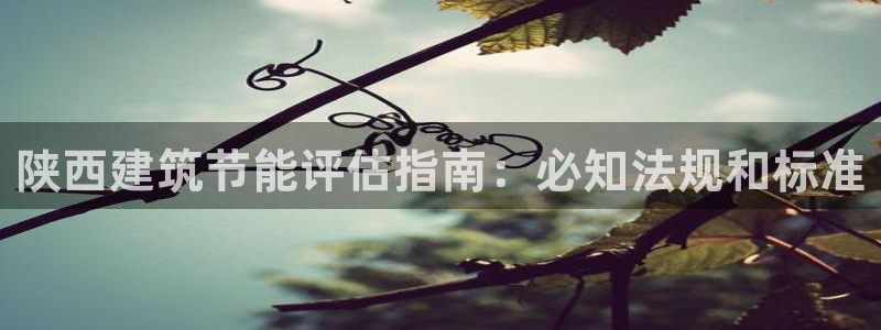 e尊国际官网app：陕西建筑节能评估指南：必知法规和标准