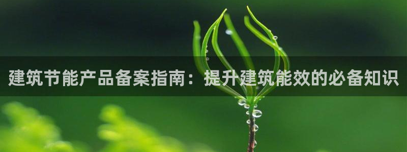 e尊国际地址：建筑节能产品备案指南：提升建筑能效的必备知识