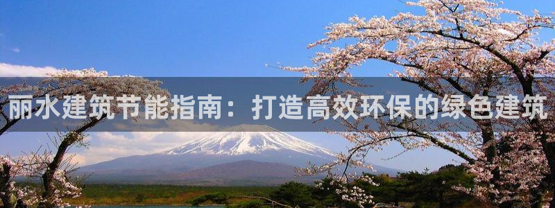 e尊国际可靠吗：丽水建筑节能指南：打造高效环保的绿色建筑